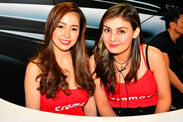 Cromax Female Model Trans Sport Show Pasay Philippines — Stock Photo, Image