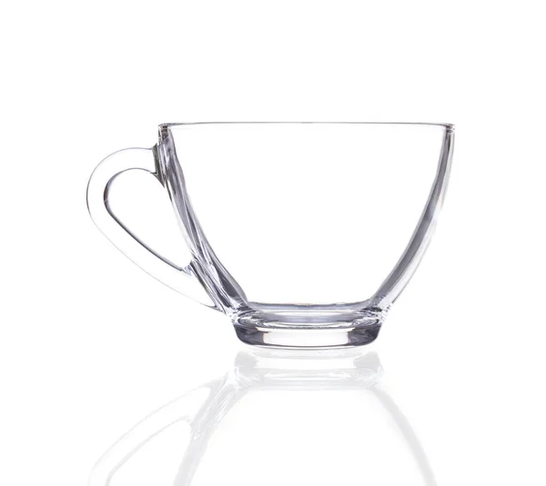 Transparent Glass Isolated White Background — Stock Photo, Image