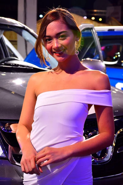 Foton Vrouwelijk Model Manilla International Auto Show Pasay — Stockfoto