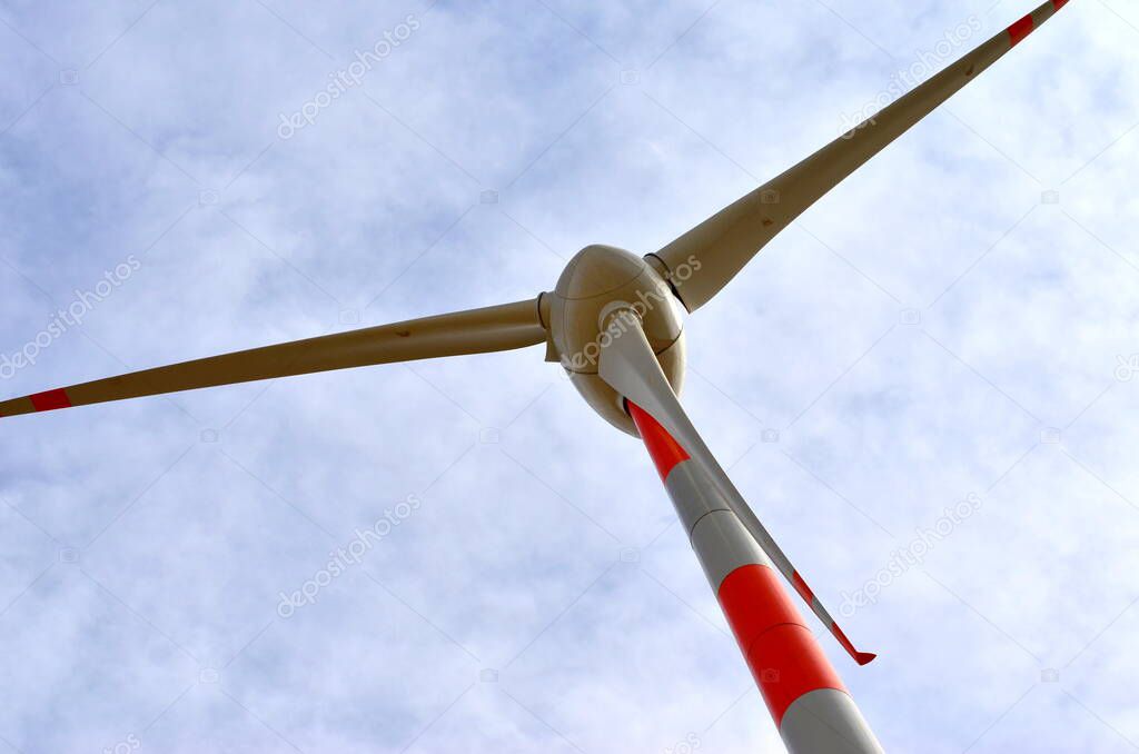 "A closeup of the blades of a windmill on the way to Sam Sand Dunes