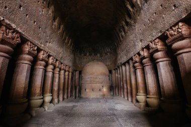 Mumbai, Hindistan 'daki Kanheri Mağaraları