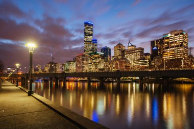 Avustralya 'da Melbourne silueti