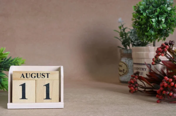 August Table Background Close — Stock Photo, Image