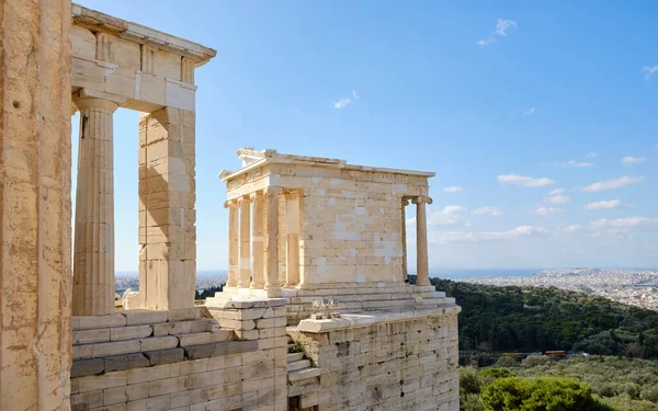 Propylaea Imposante Toegang Tot Akropolis — Stockfoto