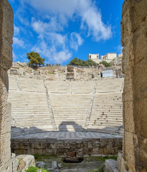 Theater Dionysus Ruins Acropolis Athens Greece — Stock Photo, Image