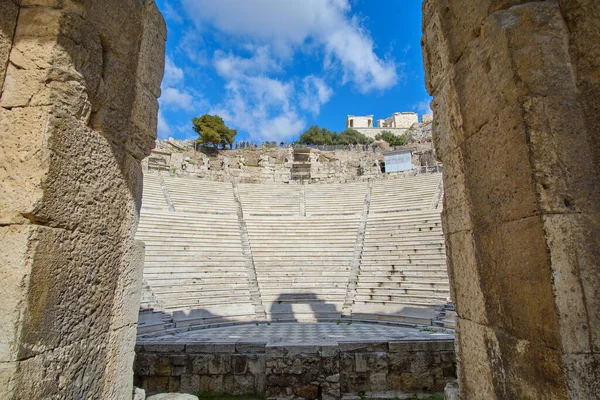 Teatr Ruin Dionizosa Akropol Ateny Grecja — Zdjęcie stockowe