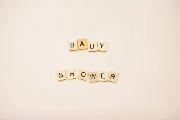 Inscripción Baby Shower —  Fotos de Stock