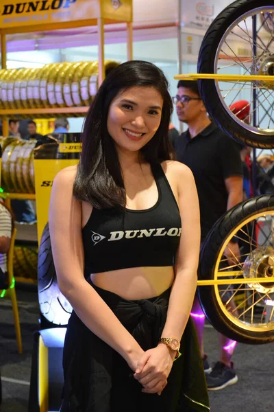 Modelo Feminino Racing Motor Bike Show Pasay — Fotografia de Stock