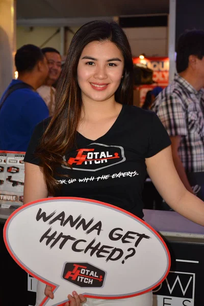 Total Hitch Female Model Manila International Auto Show — Stock Photo, Image