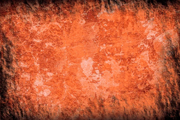 Leuchtend Orangefarbene Textur Ähnlich Verbranntem Papier Oder Rostiger Oberfläche — Stockfoto