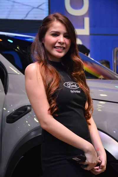 Ford Modello Femminile Manila International Auto Show Pasay — Foto Stock