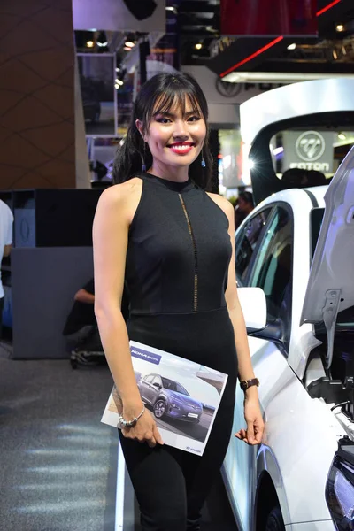 Hyundai Female Model Manila International Auto Show Pasay — Stock Photo, Image