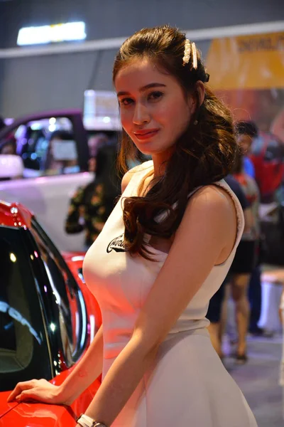Chevrolet Γυναικείο Μοντέλο Manila International Auto Show — Φωτογραφία Αρχείου