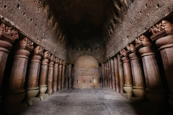印度孟买Kanheri洞穴 — 图库照片