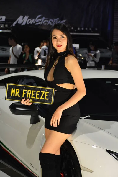Mister Freeze Female Model 25Th Trans Sport Car Show Pasay — Stock Photo, Image