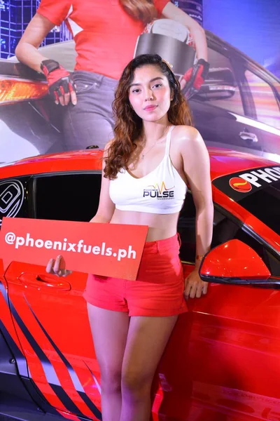 Phoenix Fuels Female Model Bumper Bumper Prime Car Show — Stock Photo, Image