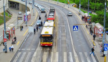 Polonya başkentinde toplu taşıma