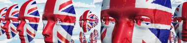 Büyük Britanya, 3D illüstrasyon 