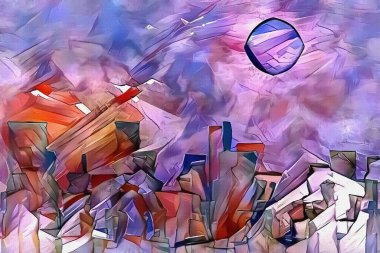 Peri Dağları, soyut kavramsal çizimler