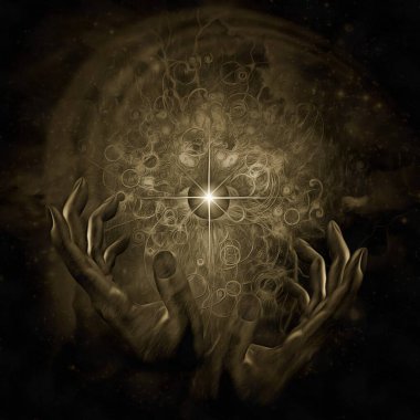 Yaratıcı, soyut kavramsal çizim