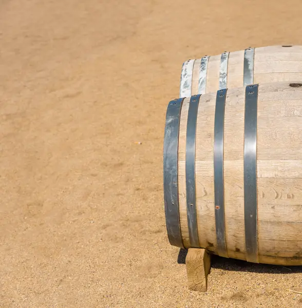 Old Wooden Barrels Wild West Museum Usa — Stock Photo, Image