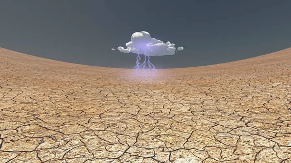 Storm Cloud Desert — Stock Photo, Image