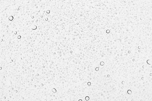 Regn Droppar Glas Bakgrund Närbild — Stockfoto