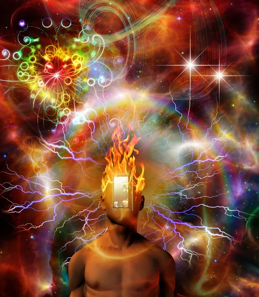 Yanan zihin, soyut kavramsal çizim