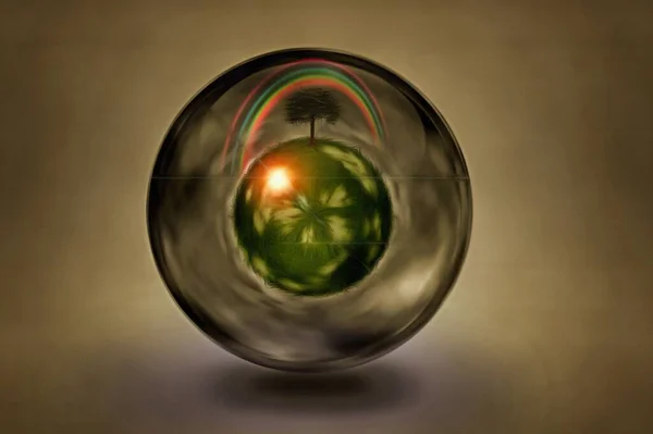 Eco Bubble Abstract Conceptual Illustration — Stock Photo, Image