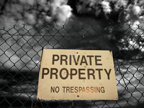 View Private Property — Stock Photo, Image