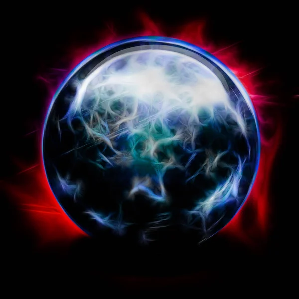 Crystal Ball Conceptuele Abstracte Illustratie — Stockfoto