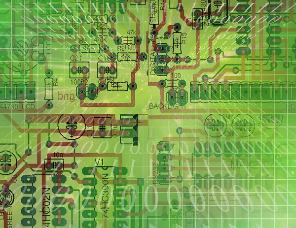 Circuit Technology Conceptuele Creatieve Illustratie — Stockfoto