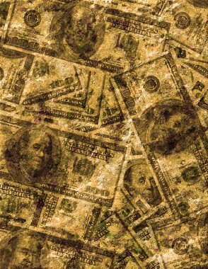 100 dolarlık banknotlar arka plan