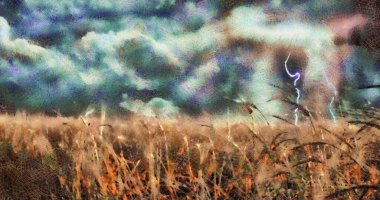 Fırtına, kavramsal soyut çizim