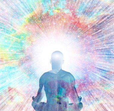 soyut dijital sanat, insan vücudu meditasyonu 