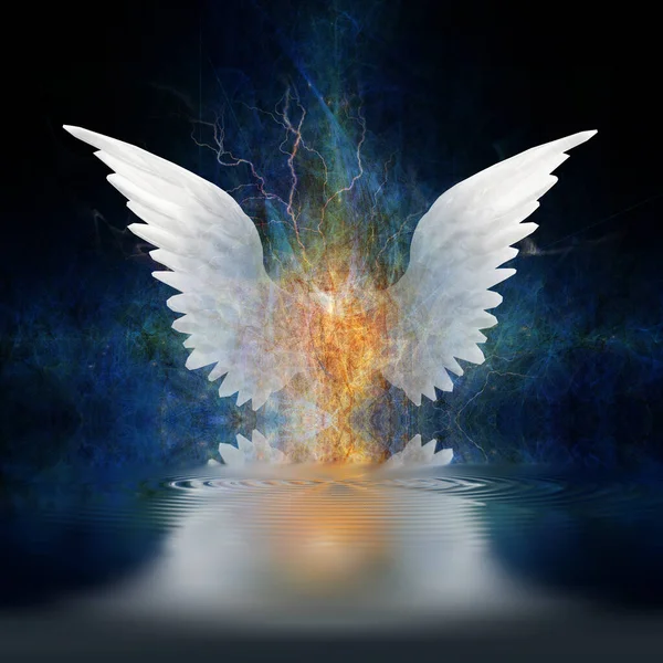 Angel Wings Conceptual Abstract Illustration — Stock Photo, Image