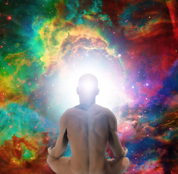 Трехмерное Рендеринг Духовность Человеческая Медитация — стоковое фото