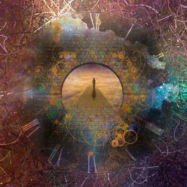 Soul Journey Conceptual Abstract Illustration — Stock Photo, Image