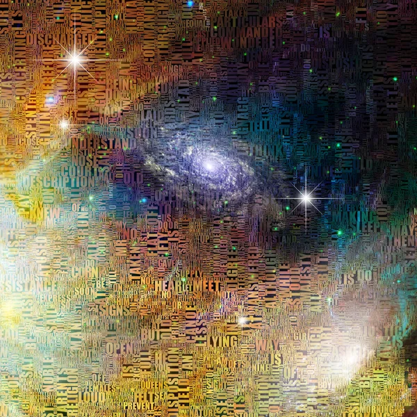 Vivid Galaxy Conceptual Abstract Illustration — Stock Photo, Image