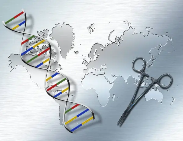World Genetic Illustrazione Concettuale Astratta — Foto Stock
