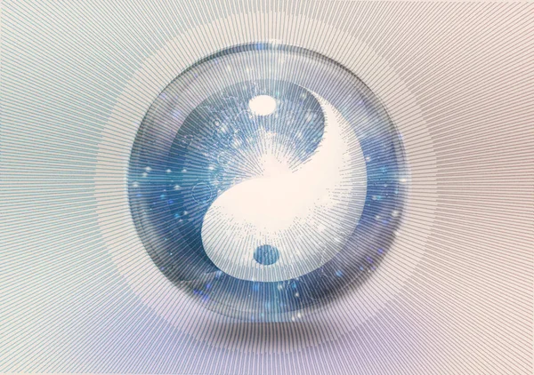 Yin Yang Conceptual Abstract Illustration — Stock Photo, Image