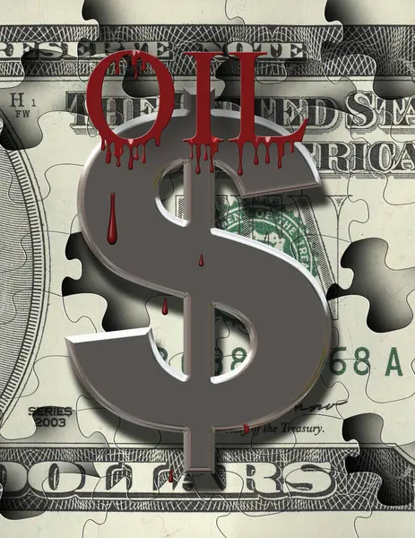 Blood Oil Money Colorful Picture — Stock Photo, Image