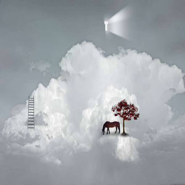 abstract concept illustration of Dream Scene
