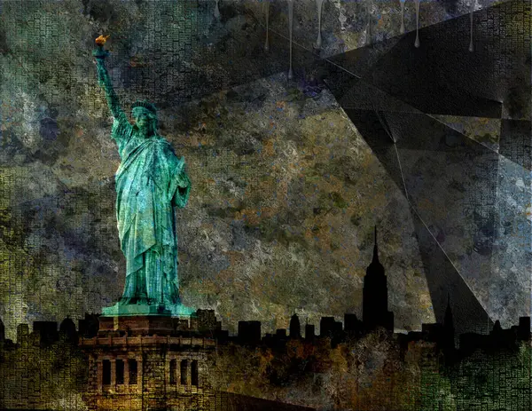 Liberty Statue Manhattan Usa — Stock Photo, Image