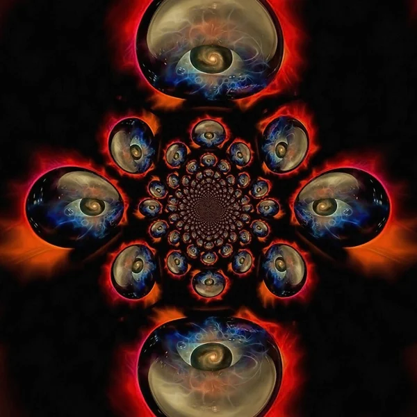 Crystal Eye Abstrakt Konceptuell Illustration — Stockfoto