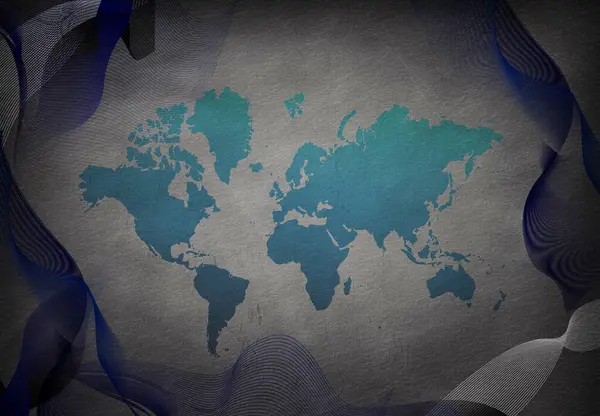 Konzeptioneller Hintergrund Der Weltkarte — Stockfoto