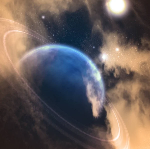 Egzoplaneta Ilustracja Abstrakcyjna Konceptualna — Zdjęcie stockowe