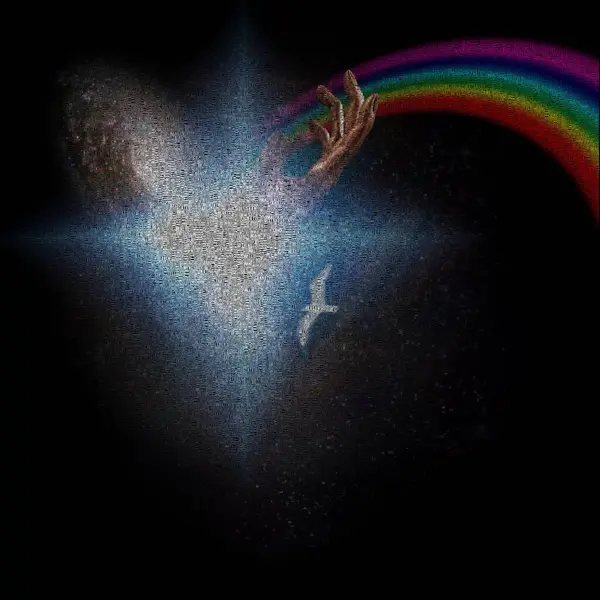 Digital Illustration Stars Rainbow — Stock Photo, Image