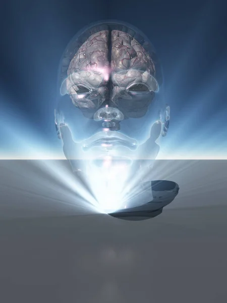 Human Head Conceptual Image — Stock Photo, Image