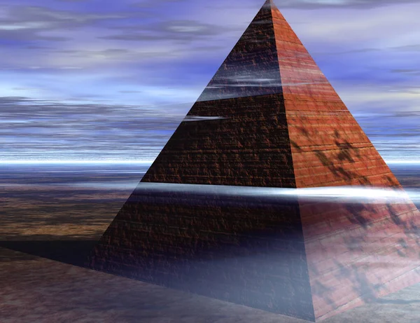 Antike Pyramide Konzeptuelle Abstrakte Illustration — Stockfoto